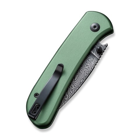 Nóż CIVIVI Qubit Damast Aluminum Green C22030E-DS1 Nóż CIVIVI Qubit Damast Aluminum Green C22030E-DS1