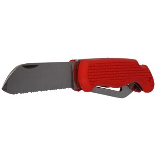 Nóż składany żeglarski MAC Coltellerie Boat 2 Red PP/TPE, Satin W 1.4034 (MC BOT2.R)