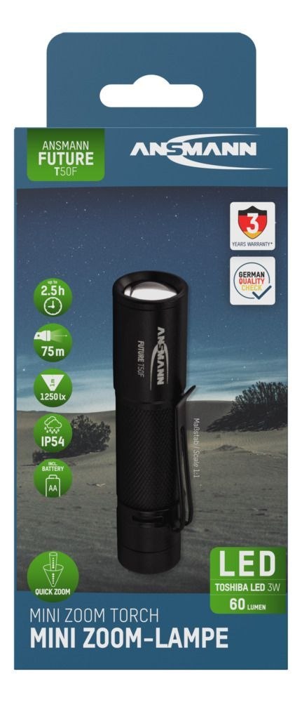 Latarka Ansmann LED T50F, 1200lm, 1xAA