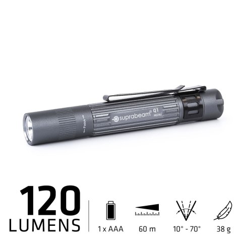 Latarka Suprabeam Q1 mini 120lm, 1x AAA Latarka Suprabeam Q1 mini 120lm, 1x AAA