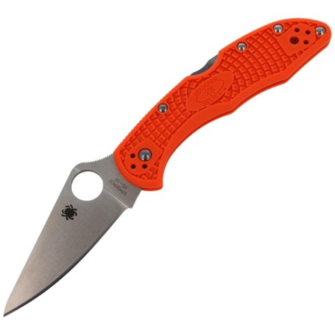 Nóż Spyderco Delica 4 FRN Orange Flat Ground Plain (C11FPOR) Nóż Spyderco Delica 4 FRN Orange Flat Ground Plain (C11FPOR)