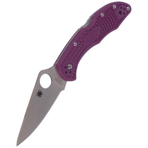 Nóż Spyderco Delica 4 Flat Ground Lightweight Purple Plain (C11FPPR) Nóż Spyderco Delica 4 Flat Ground Lightweight Purple Plain (C11FPPR)