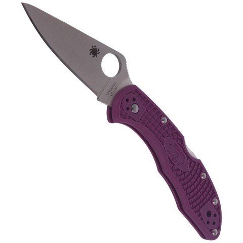 Nóż Spyderco Delica 4 Flat Ground Lightweight Purple Plain (C11FPPR) Nóż Spyderco Delica 4 Flat Ground Lightweight Purple Plain (C11FPPR)