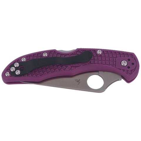 Nóż Spyderco Delica 4 Flat Ground Lightweight Purple Plain (C11FPPR) Nóż Spyderco Delica 4 Flat Ground Lightweight Purple Plain (C11FPPR)