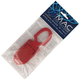 Nóż ratowniczy MAC Coltellerie Twin Rescuer Red FRN, Satin W 1.4034 (MC TS09.R)