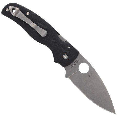 Nóż składany Spyderco Shaman Black G10, Stonewashed CPM S30V by Sal Glesser (C229GP) Nóż składany Spyderco Shaman Black G10, Stonewashed CPM S30V by Sal Glesser (C229GP)