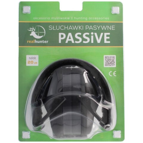 Ochronniki słuchu RealHunter Passive Black (258-014) Ochronniki słuchu RealHunter Passive Black (258-014)