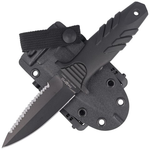 Nóż nurkowy Fox Tactical Elementum Dagger PP+TPE Black, Black Blade (FX-647 S) Nóż nurkowy Fox Tactical Elementum Dagger PP+TPE Black, Black Blade (FX-647 S)