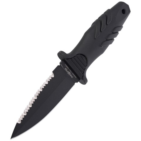 Nóż nurkowy Fox Tactical Elementum Dagger PP+TPE Black, Black Blade (FX-647 S) Nóż nurkowy Fox Tactical Elementum Dagger PP+TPE Black, Black Blade (FX-647 S)