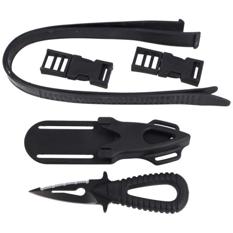 Nóż nurkowy MAC Coltellerie Black ABS, Idroglider Gold® Black (MC MRS06RA-2.N)