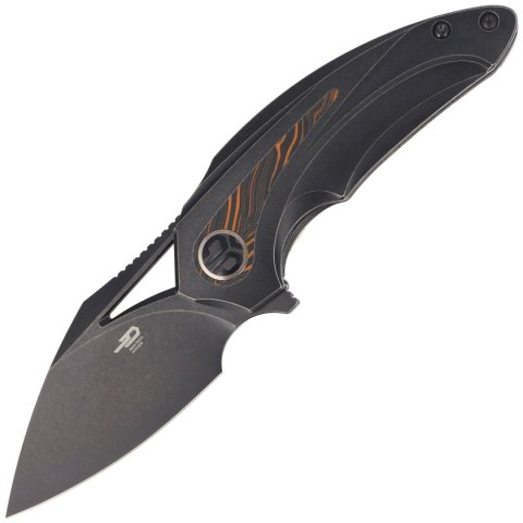 Nóż składany Bestech Nuke Black Titanium/Black Orange G10, Black Stonewashed M390 by Kombou (BT2107E) Nóż składany Bestech Nuke Black Titanium/Black Orange G10, Black Stonewashed M390 by Kombou (BT2107E)