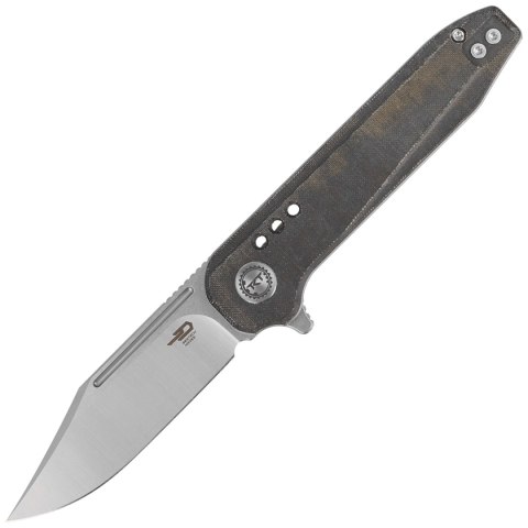 Nóż składany Bestech Syntax CP Green Micarta, Stonewashed/Satin CPM 154CM by Todd Knife and Tool (BG41E)