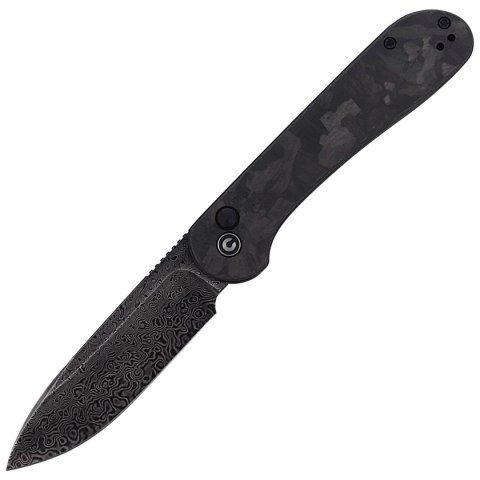 Nóż składany CIVIVI Button Lock Elementum Marble Carbon Fiber Black, Black Damascus (C2103DS-3) Nóż składany CIVIVI Button Lock Elementum Marble Carbon Fiber Black, Black Damascus (C2103DS-3)