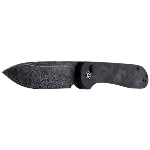 Nóż składany CIVIVI Button Lock Elementum Marble Carbon Fiber Black, Black Damascus (C2103DS-3) Nóż składany CIVIVI Button Lock Elementum Marble Carbon Fiber Black, Black Damascus (C2103DS-3)