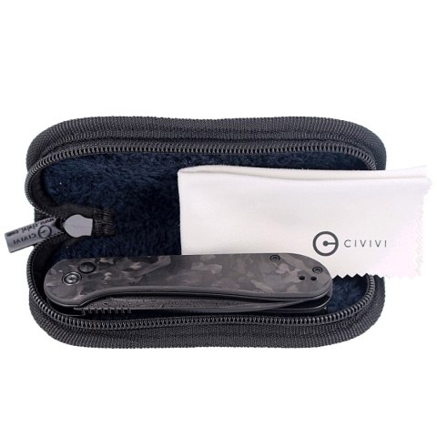 Nóż składany CIVIVI Button Lock Elementum Marble Carbon Fiber Black, Black Damascus (C2103DS-3) Nóż składany CIVIVI Button Lock Elementum Marble Carbon Fiber Black, Black Damascus (C2103DS-3)
