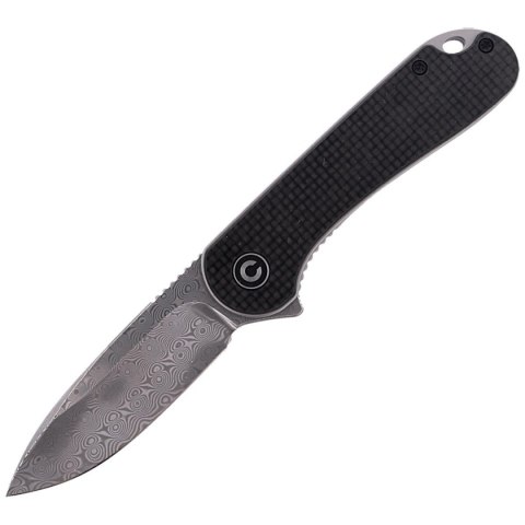 Nóż składany CIVIVI Elementum Flipper Twill Carbon Fiber / Black G10, Damascus (C907DS) Nóż składany CIVIVI Elementum Flipper Twill Carbon Fiber / Black G10, Damascus (C907DS)