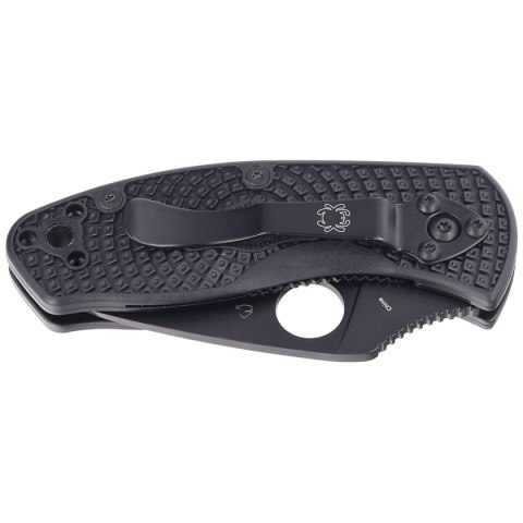 Nóż składany Spyderco Ambitious Black FRN, Black Blade 8Cr13MoV (C148PBBK) Nóż składany Spyderco Ambitious Black FRN, Black Blade 8Cr13MoV (C148PBBK)