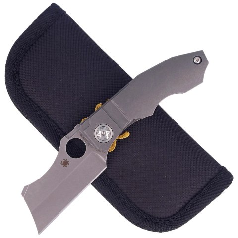 Nóż składany Spyderco Stovepipe Titanium CPM 20CV Plain (C260TIP) Nóż składany Spyderco Stovepipe Titanium CPM 20CV Plain (C260TIP)