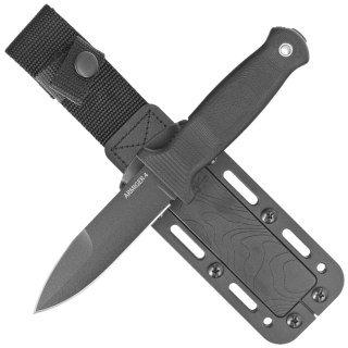 Nóż Demko Armiger 4 Spear Point Black TPR, Black Powder Coated 80CrV2 by Andrew Demko (ARM4-80CrV2-BLK-SPR)