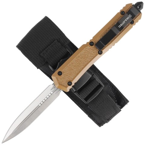 Nóż automatyczny Dulotec OTF Tactical Brown Aluminum, Satin 3Cr13MoV (K188A-BR) Nóż automatyczny Dulotec OTF Tactical Brown Aluminum, Satin 3Cr13MoV (K188A-BR)