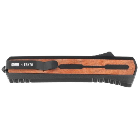 Nóż automatyczny OTF Tekto A7 Zastava D/E Black Aluminium/American Walnut, Black CPM S35VN Nóż automatyczny OTF Tekto A7 Zastava D/E Black Aluminium/American Walnut, Black CPM S35VN