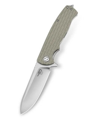 Nóż składany Bestech Grampus Beige G10, Stonewashed/Satin D2 (BG02C)