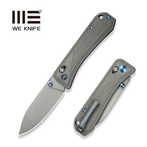 Nóż składany We Knife Bougie Banter Gray Titanium, Gray Stonewashed CPM S45VN by Ben Petersen (WE24009-2) Nóż składany We Knife Bougie Banter Gray Titanium, Gray Stonewashed CPM S45VN by Ben Petersen (WE24009-2)