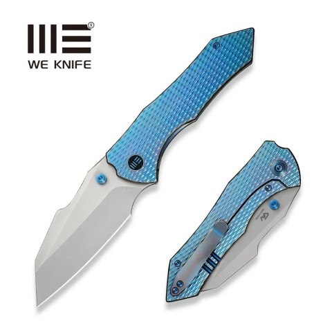 Nóż składany WeKnife High-Fin XL Blue/Purple Titanium, Stonewashed CPM 20CV by Gavko Knives (WE24010-2) Nóż składany WeKnife High-Fin XL Blue/Purple Titanium, Stonewashed CPM 20CV by Gavko Knives (WE24010-2)