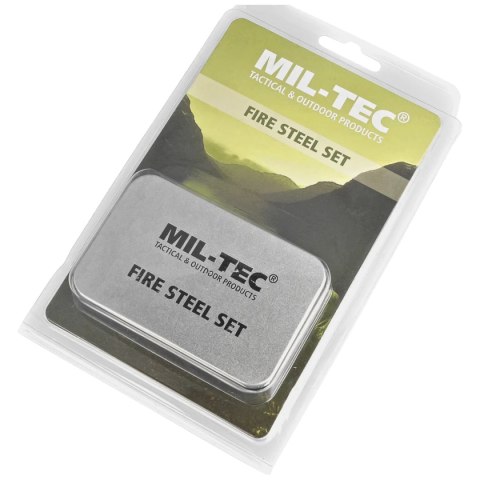 Zestaw survivalowy do rozpalania ognia Mil-Tec - Fire Steel Set (15275000) Zestaw survivalowy do rozpalania ognia Mil-Tec - Fire Steel Set (15275000)