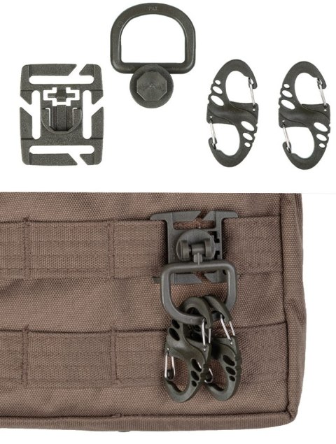 Zestaw uchwytów Mil-Tec Ultimate Tactical do systemu MOLLE, Olive (13457601) Zestaw uchwytów Mil-Tec Ultimate Tactical do systemu MOLLE, Olive (13457601)