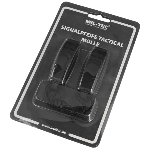 Gwizdek alarmowy Mil-Tec Signaling Whistle Tactical MOLLE Black 2 szt. (16328602) Gwizdek alarmowy Mil-Tec Signaling Whistle Tactical MOLLE Black 2 szt. (16328602)