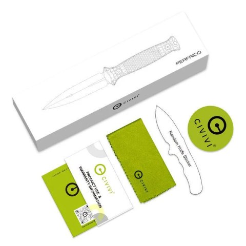 Nóż Civivi Perfrico OD Green G10, Black Stonewashed 14C28N (C23026-2)