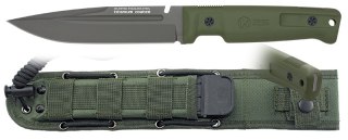 Nóż K25 32756 Green Rubber, Black Titanium 4Cr13Mov