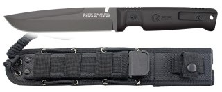Nóż K25 32757 Black Rubber, Black Titanium 4Cr13Mov
