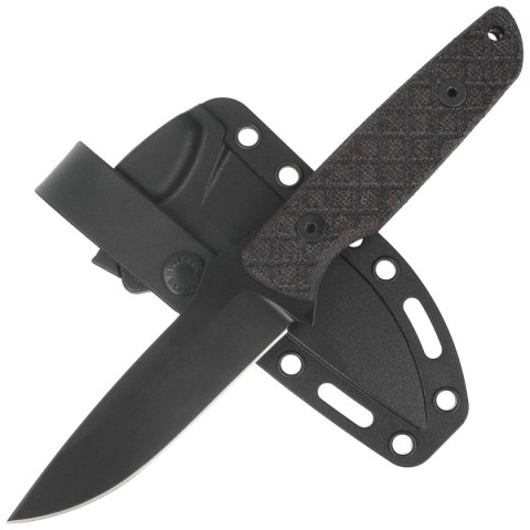Nóż Spartan Blades Alala Black Canvas Micarta, Black Powder 1095 Cro-Van by Curtis Iovito (SBSL004BKBK) Nóż Spartan Blades Alala Black Canvas Micarta, Black Powder 1095 Cro-Van by Curtis Iovito (SBSL004BKBK)