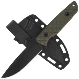Nóż Spartan Blades Alala Green Canvas Micarta, Black Powder 1095 Cro-Van by Curtis Iovito (SBSL004BKGR)