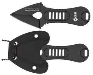 Nóż na szyję K25 32759 Black Titanium 7Cr17Mov