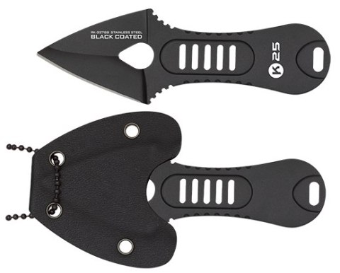Nóż na szyję K25 32759 Black Titanium 7Cr17Mov Nóż na szyję K25 32759 Black Titanium 7Cr17Mov