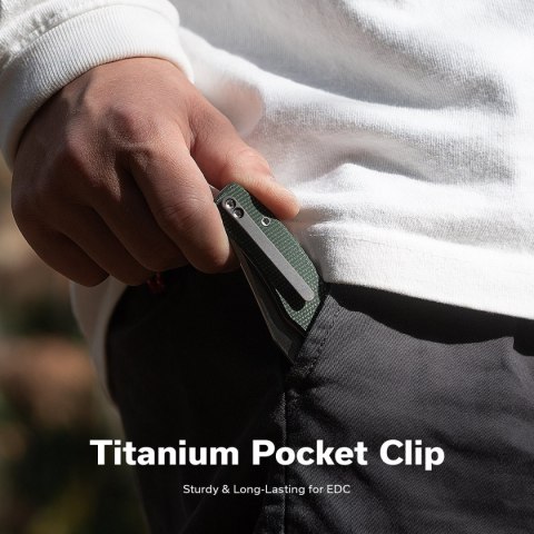 Nóż składany Civivi Clingman Green Canvas Micarta, Satin Nitro-V by Taylor Martin Best Damn EDC (C23065-4) Nóż składany Civivi Clingman Green Canvas Micarta, Satin Nitro-V by Taylor Martin Best Damn EDC (C23065-4)