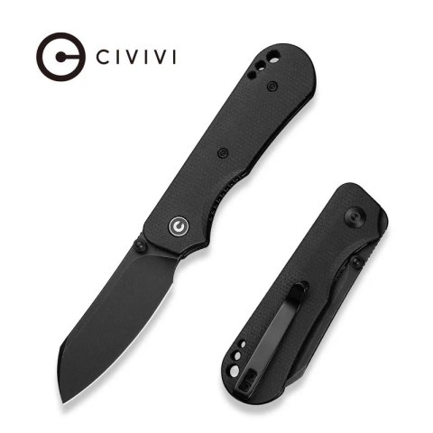 Nóż składany Civivi Crabby Black Canvas Micarta, Black Stonewashed 14C28N by Ken Onion Jr. (C24055-3) Nóż składany Civivi Crabby Black Canvas Micarta, Black Stonewashed 14C28N by Ken Onion Jr. (C24055-3)