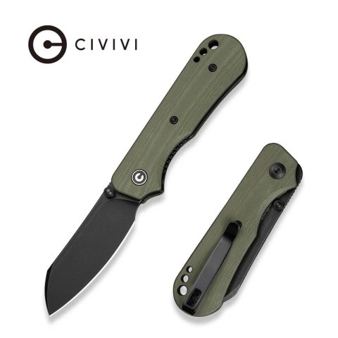 Nóż składany Civivi Crabby OD Green G10, Black Stonewashed 14C28N by Ken Onion Jr. (C24055-1) Nóż składany Civivi Crabby OD Green G10, Black Stonewashed 14C28N by Ken Onion Jr. (C24055-1)