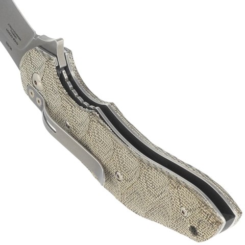 Nóż składany Fox Flipper OD Green Canvas Micarta, Acid Stonewashed N690Co by Jens Ansø (FX-302 MOD) Nóż składany Fox Flipper OD Green Canvas Micarta, Acid Stonewashed N690Co by Jens Ansø (FX-302 MOD)