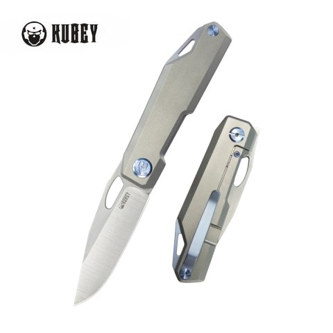 Nóż składany Kubey Verijero Grey Titanium, Satin 14C28N by George Ovchinnikov (KB340A) Nóż składany Kubey Verijero Grey Titanium, Satin 14C28N by George Ovchinnikov (KB340A)