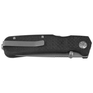 Nóż składany Maserin 630 Pulse Black Micarta, Stonewashed MagnaCut by Igor Bortolussi (630/MCN)