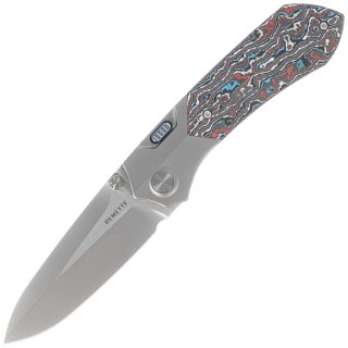 Nóż składany Remette RTPT-A Gray Titanium/Nebula Carbon Fiber, Pearlescent M390