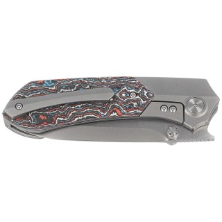 Nóż składany Remette RTPT-A Gray Titanium/Nebula Carbon Fiber, Pearlescent M390