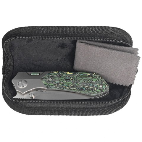 Nóż składany Remette RTPT-C Gray Titanium/Toxic Storm Carbon Fiber, Pearlescent M390