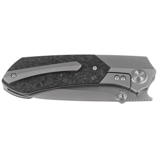 Nóż składany Remette RTPT-E Gray Titanium/Shredded Carbon Fiber, Pearlescent M390
