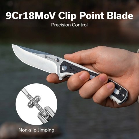Nóż składany Sencut Regnator White/Black G10, Satin 9Cr18MoV (S24057-3) Nóż składany Sencut Regnator White/Black G10, Satin 9Cr18MoV (S24057-3)