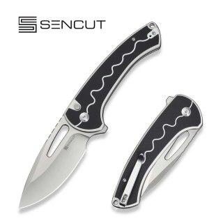 Nóż składany Sencut Squiggy White/Black G10, Satin 9Cr18MoV (S24082A-1)